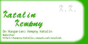 katalin kempny business card